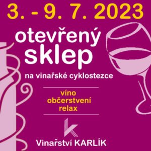 Na víno do Šardic 2023 - letní služba otevřeného sklepu